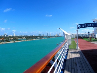 View of Miami from the ship